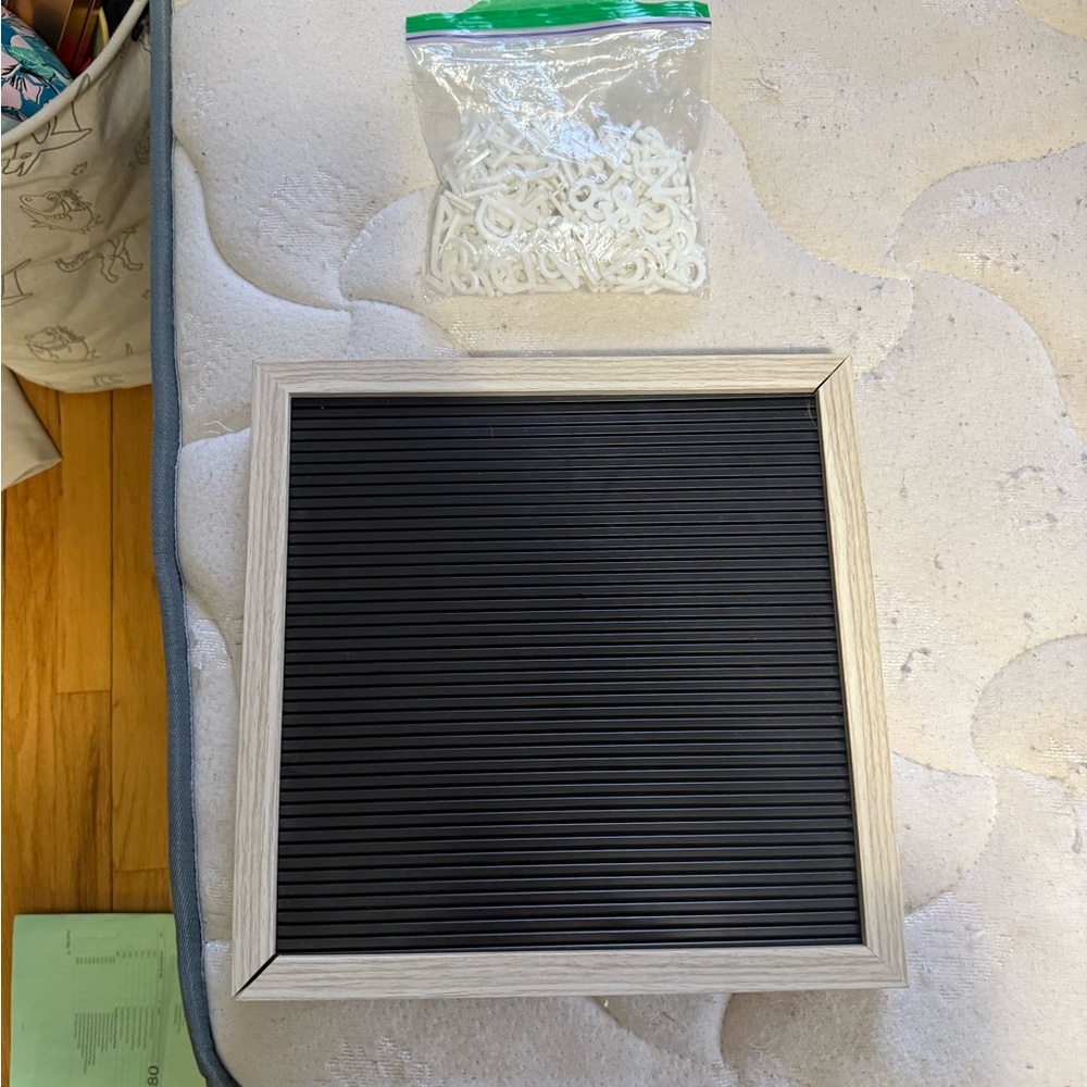 Letter Peg Board